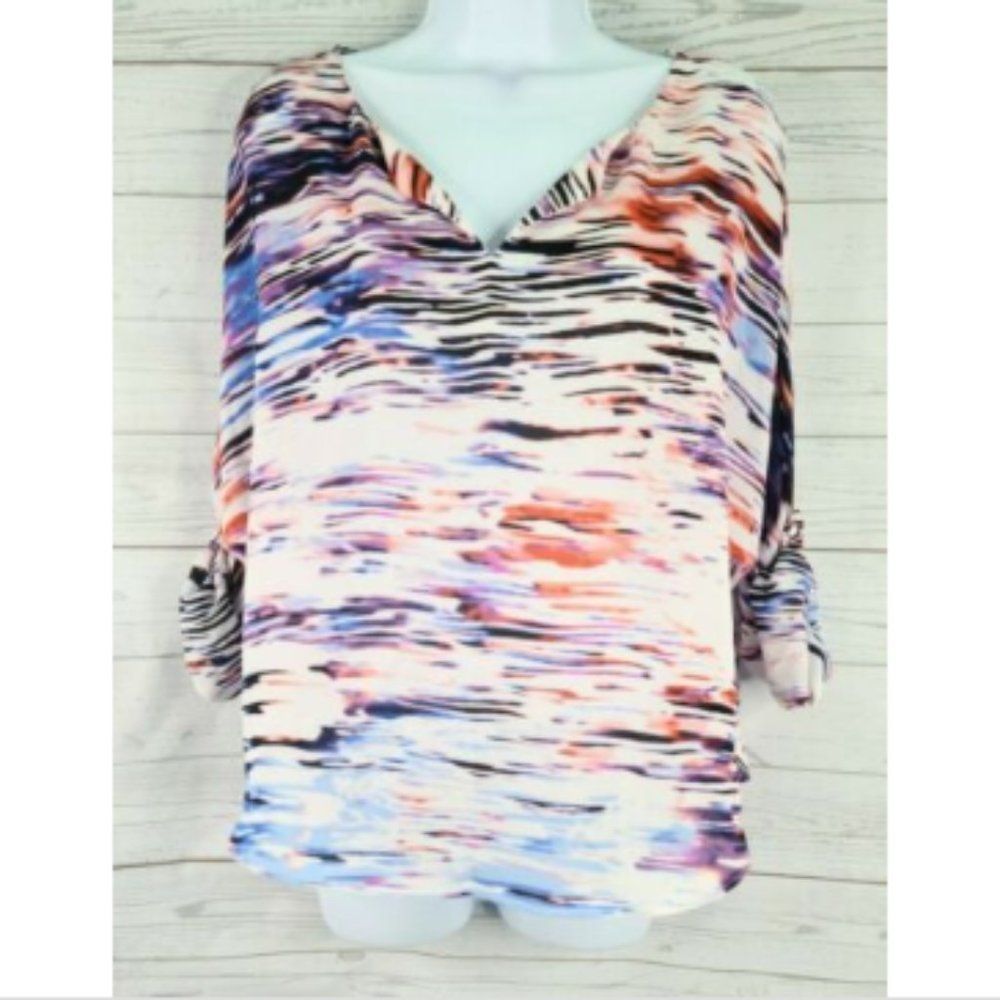Jennifer Lopez Blouse Sz Medium Multi Color